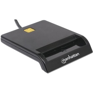 Lector de tarjeta inteligente Manhattan 102049 USB-A, USB 2.0, negro