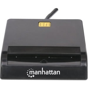 Lector de tarjeta inteligente Manhattan 102049 USB-A, USB 2.0, negro