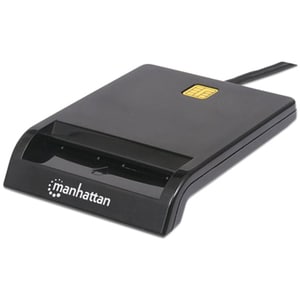 Lector de tarjeta inteligente Manhattan 102049 USB-A, USB 2.0, negro