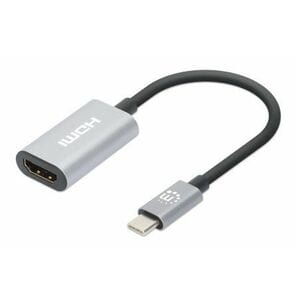 Convertidor Manhattan 153973 USB-C a HDMI, 4K a 60 Hz, gris