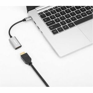 Convertidor Manhattan 153973 USB-C a HDMI, 4K a 60 Hz, gris