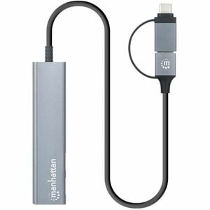 Hub Manhattan 181075 USB-A/C, USB 3.2 gen 1, 4 puertos A/C
