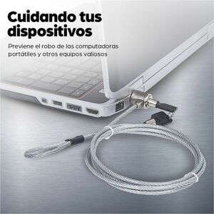 Candado para portátil Manhattan 440271 K-Slot, llave, cable 1.50 m