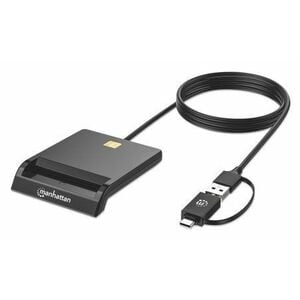 Lector de tarjetas Manhattan 102759 contacto USB-C/USB-A de escritorio