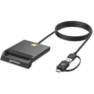Lector de tarjetas Manhattan 102759 contacto USB-C/USB-A de escritorio