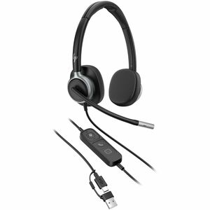 Auriculares Poly Mission 625 C01C6AA#AC3 estéreo USB-C/A cancelación de ruido