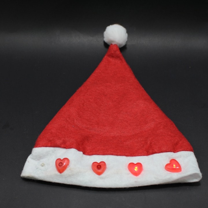 Gorro navideño con luz 2 tamaños