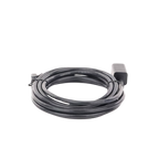 Cable de Extensión Cat6 RJ45 F/UTP / Macho a Hembra / 3m / Método de conexión 568B / Velocidad de transmisión 1000Mbps / Ancho de banda del canal 250MHz /Caja de Cobre / Negro