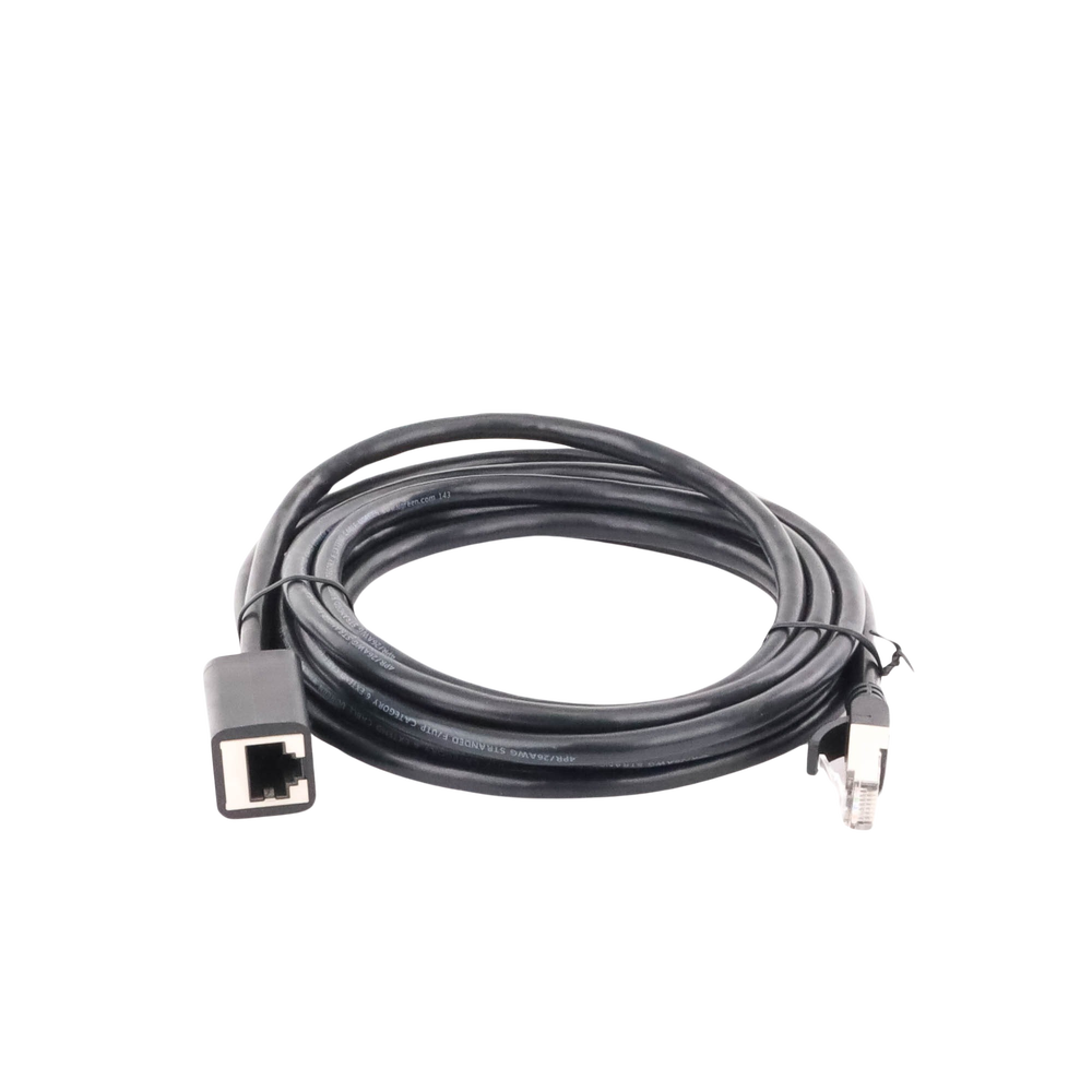 Cable de Extensión Cat6 RJ45 F/UTP / Macho a Hembra / 3m / Método de conexión 568B / Velocidad de transmisión 1000Mbps / Ancho de banda del canal 250MHz /Caja de Cobre / Negro