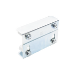 (255-220) - Placa Guía Superior de Doble Regulación para Cancelas Corredizas / Ajustable de 35 a 62 mm / Con 4 Rodillos de 30 mm / Galvanizado