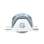 (336V-100) 4" Flush Mount V-Groove Wheel / Capacity for Doors up to 840 lb (380 kg) / 2 Bearings / 15/16" Wide / Galvanized