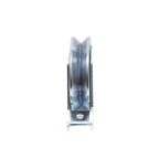 (336V-100) 4" Flush Mount V-Groove Wheel / Capacity for Doors up to 840 lb (380 kg) / 2 Bearings / 15/16" Wide / Galvanized