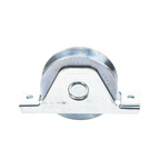 (336V-100) 4" Flush Mount V-Groove Wheel / Capacity for Doors up to 840 lb (380 kg) / 2 Bearings / 15/16" Wide / Galvanized