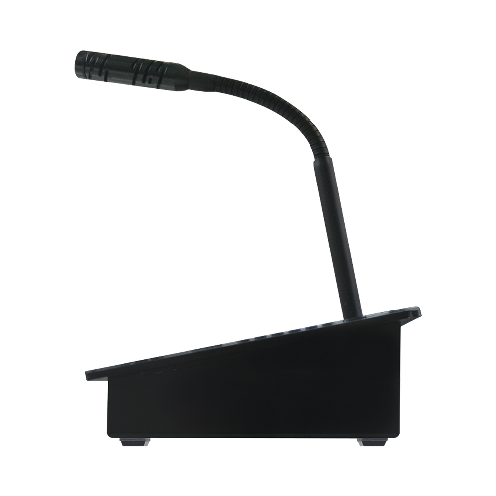 IP MULTI-ZONE NOTIFICATION CONSOLE WITH DISPLAY, MICROPHONE AND MESSAGE RECORDER