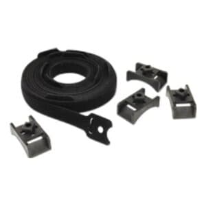 Organizador de cables Apc AR8621 10 unidades 0U negro sin herramientas