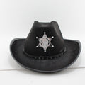 Sombrero vaquero sheriff negro