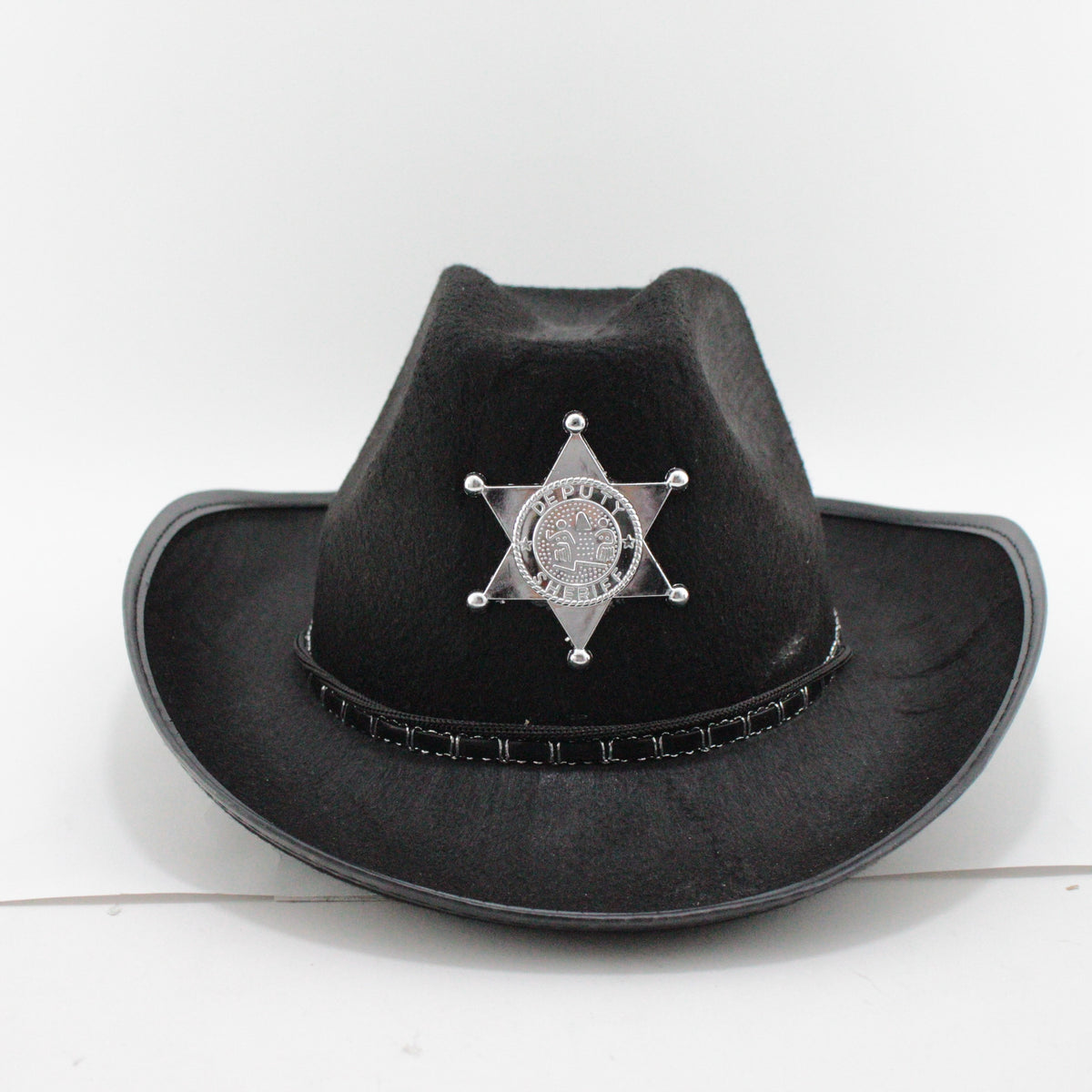 Sombrero vaquero sheriff negro