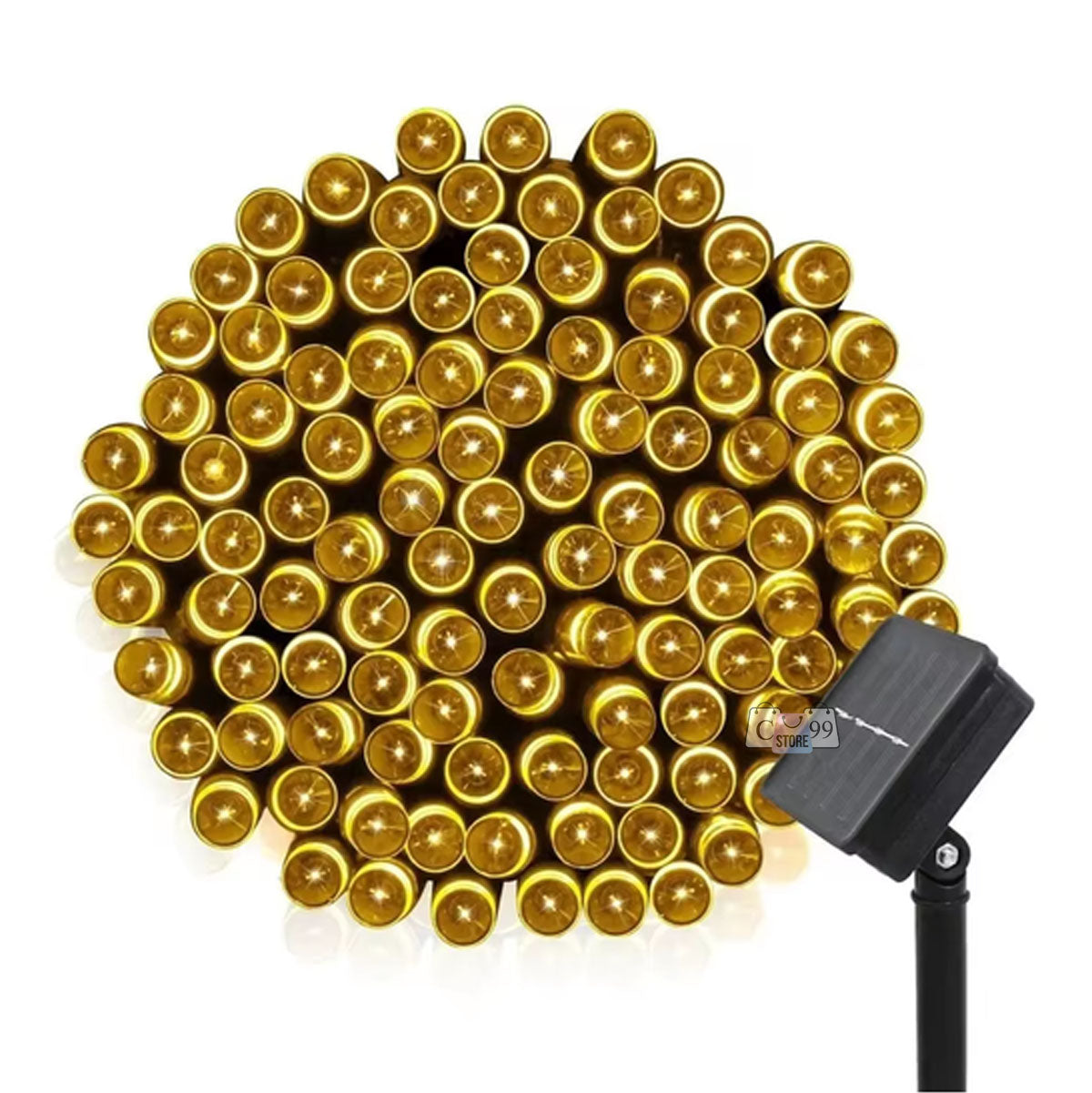 Luces Lineales Cable verde 200 Led Solar