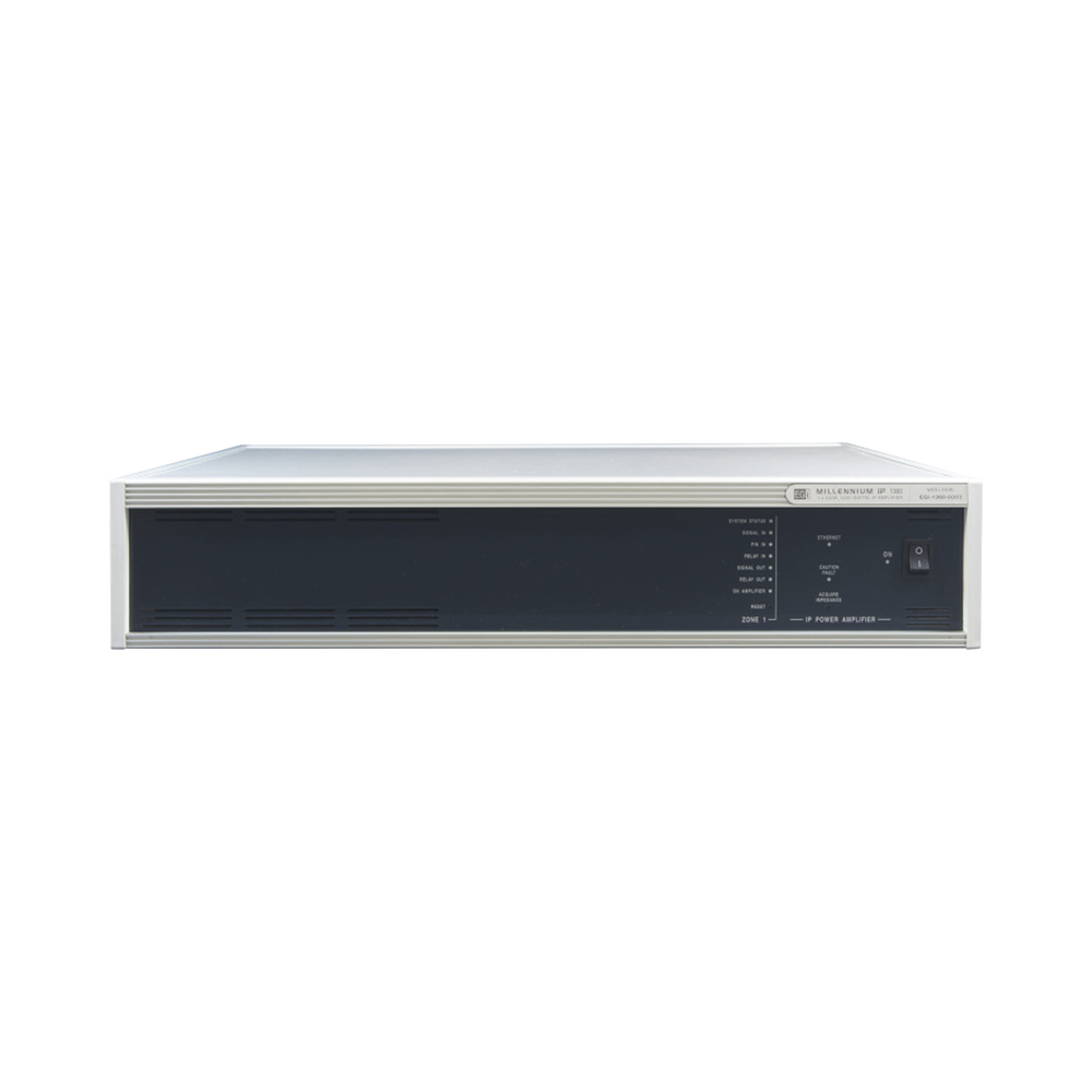  ETAPA DE POTENCIA DIGITAL 1x240W 100V  MILLENNIUM IP CON CONECTIVIDAD IP LAN, SUPERVISON, CALIDAD DE SONIDO HQ PARA 1 ZONA, EN FORMATO RACK 2U 