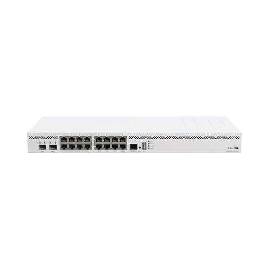 MikroTik CCR2004-16G-2S+ Cloud Core Router with 16 gigabit ports and 2 SFP+ ports 