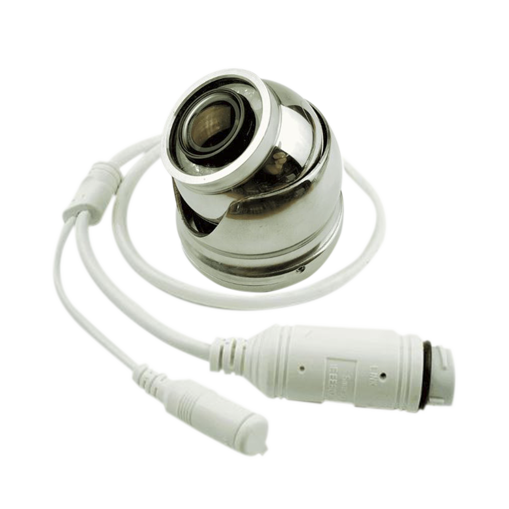 Cámara analógica IP CAM-1 grado marino, fabricada en acero inoxidable 316.