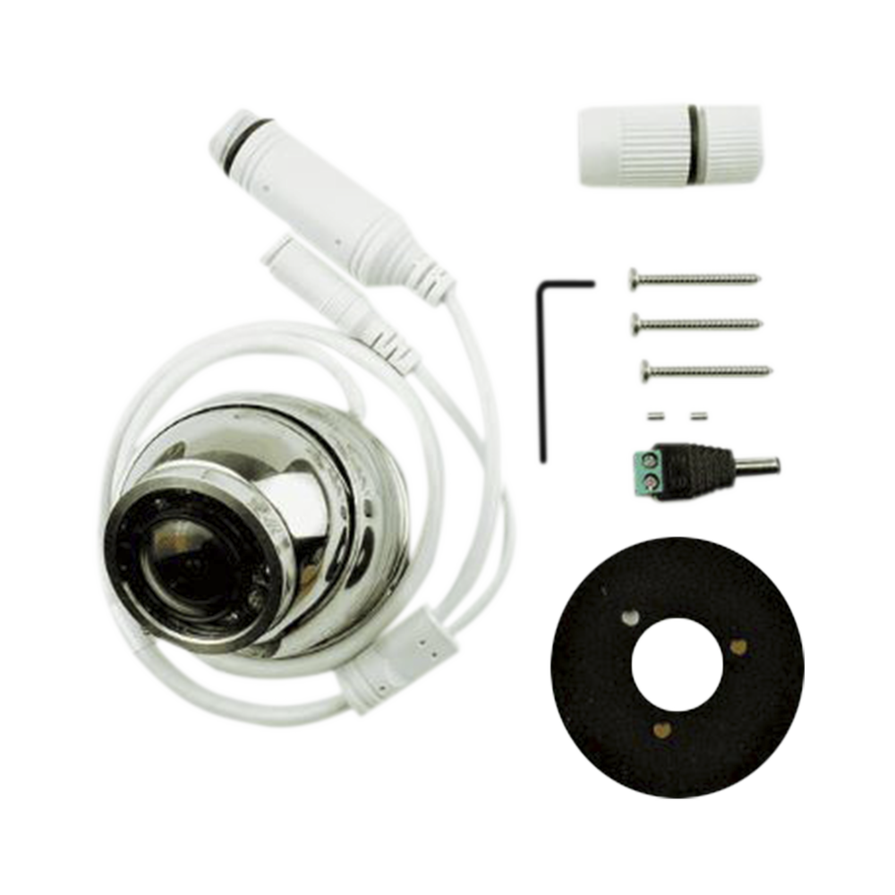 Cámara analógica IP CAM-1 grado marino, fabricada en acero inoxidable 316.