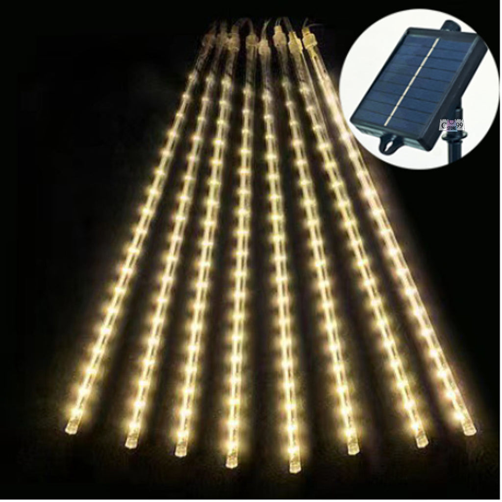 Meteoro Solar Luces De Navidad 8 Tubos