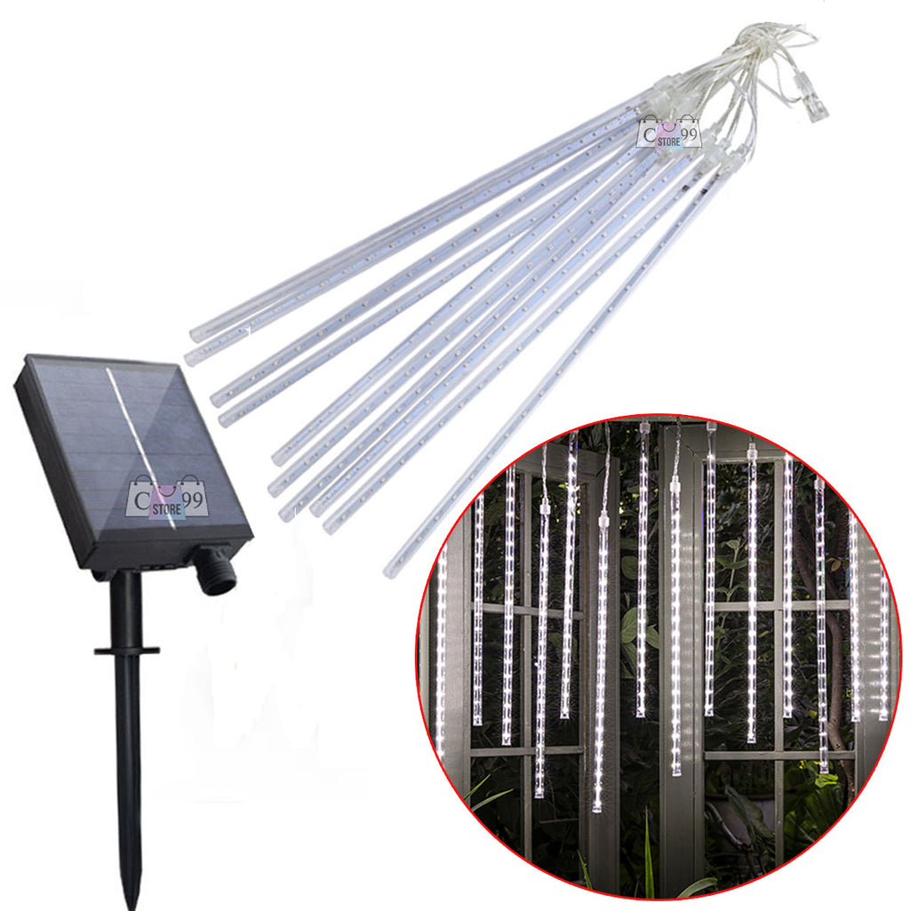 Meteoro Solar Luces De Navidad 8 Tubos