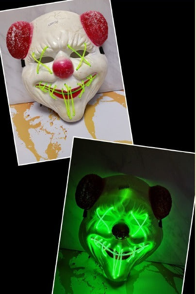 MASCARA PAYASO LED