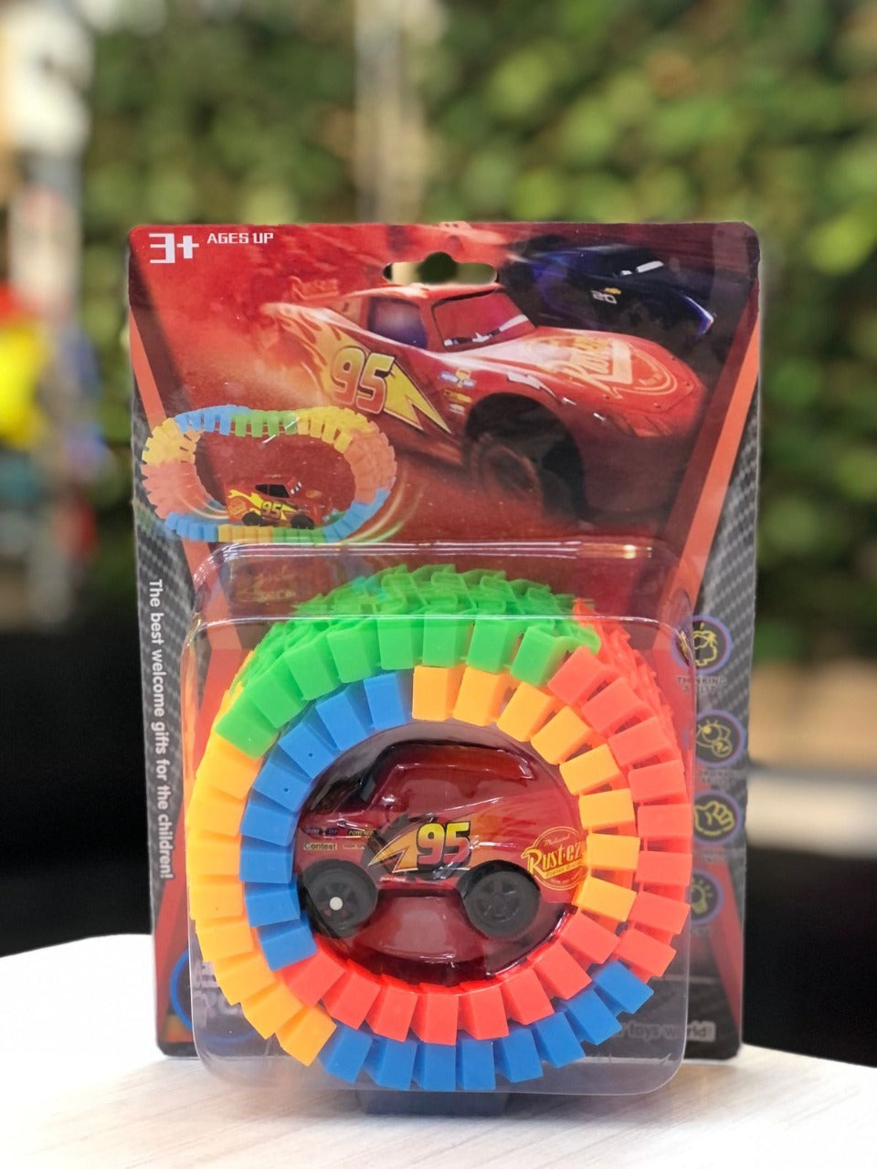 Mini Pista De Carros Neón + Carro