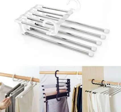 X6 UNIDADES PERCHA PANTALON BLANCA