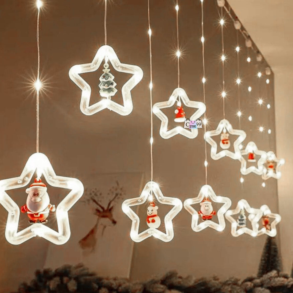 Intalacion Estrellas Y Figuras Navideñas