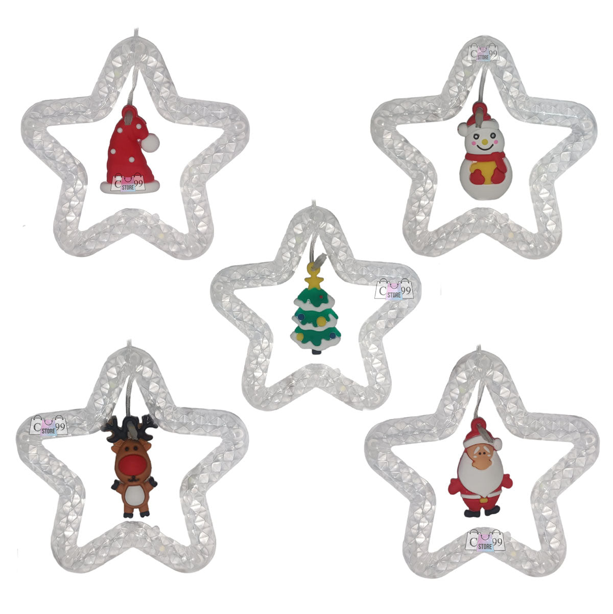 Intalacion Estrellas Y Figuras Navideñas
