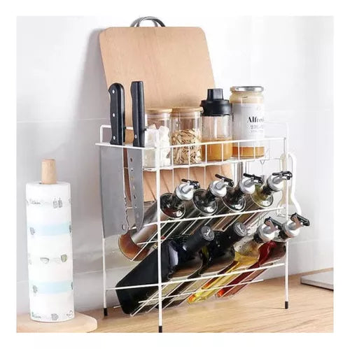 Organizador De Botellas Frascos Metalico