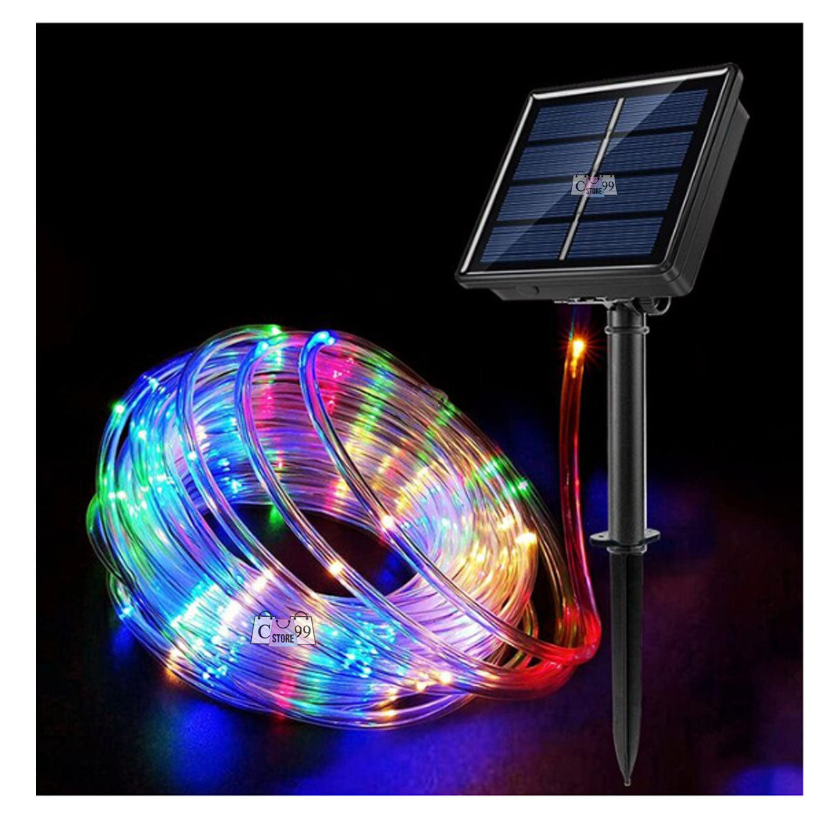 Manguera Solar Luces Navidad 10 Metros