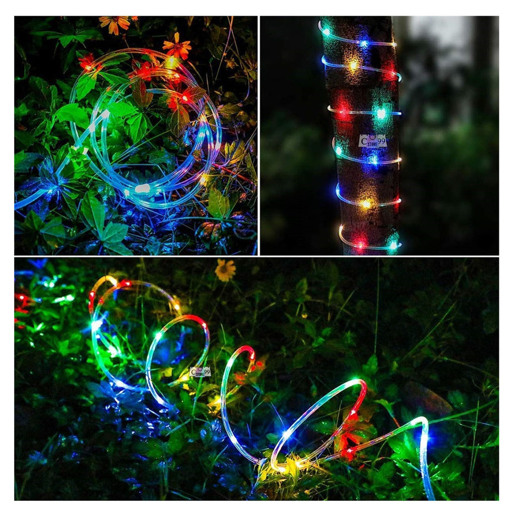 Manguera Solar Luces Navidad 10 Metros