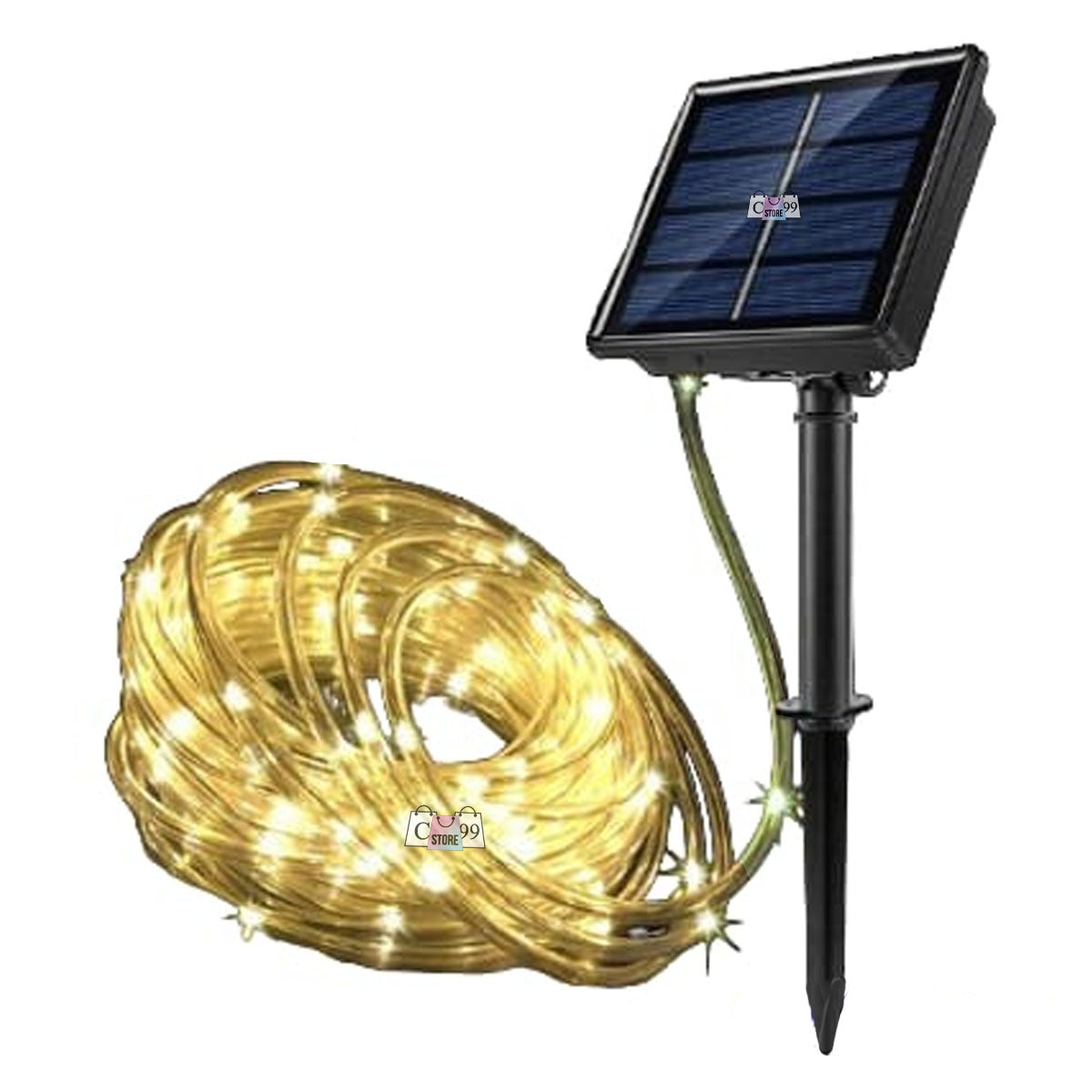 Manguera Solar Luces Navidad 10 Metros