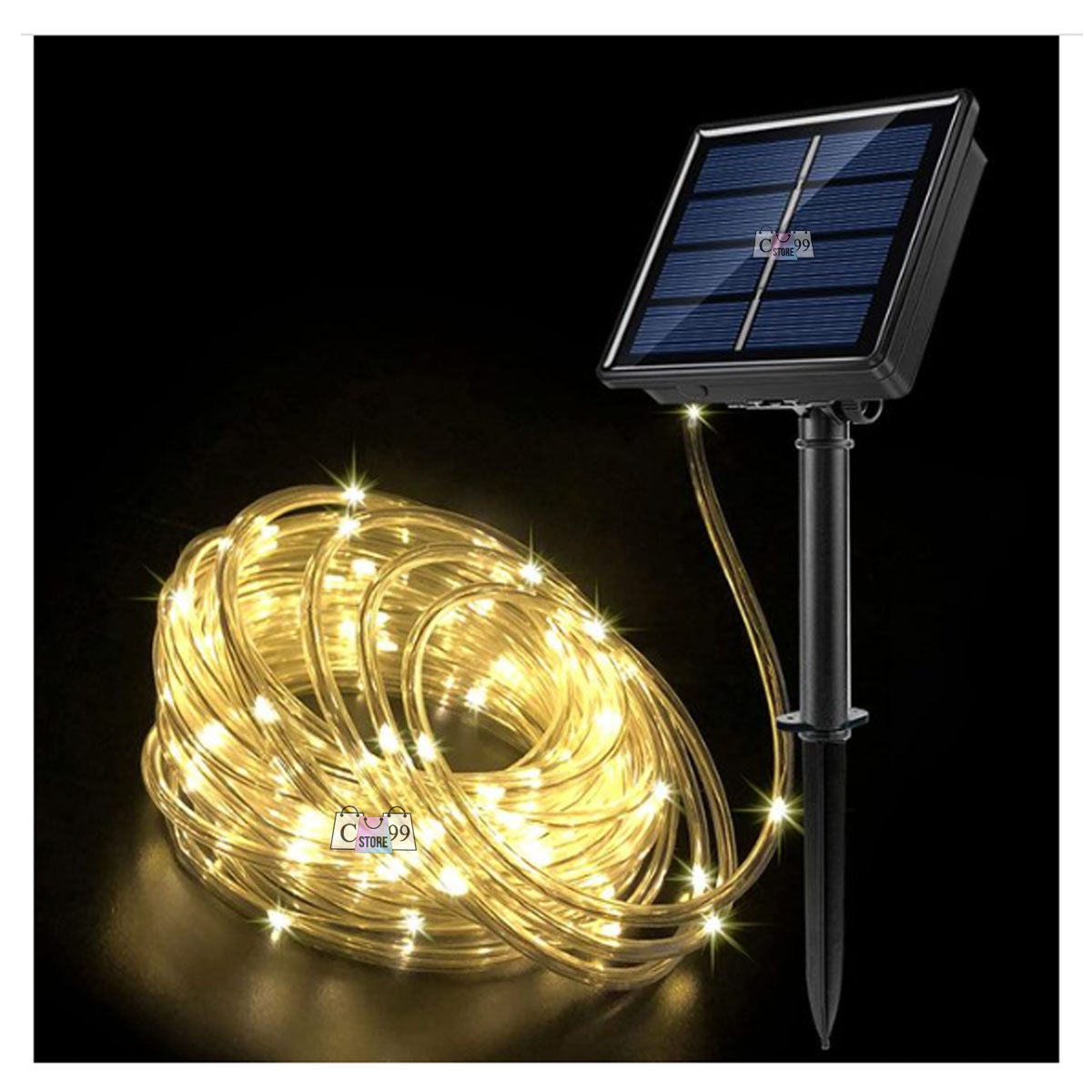 Manguera Solar Luces Navidad 10 Metros