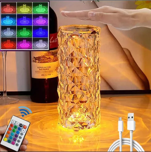 Lampara Cristal De Mesa