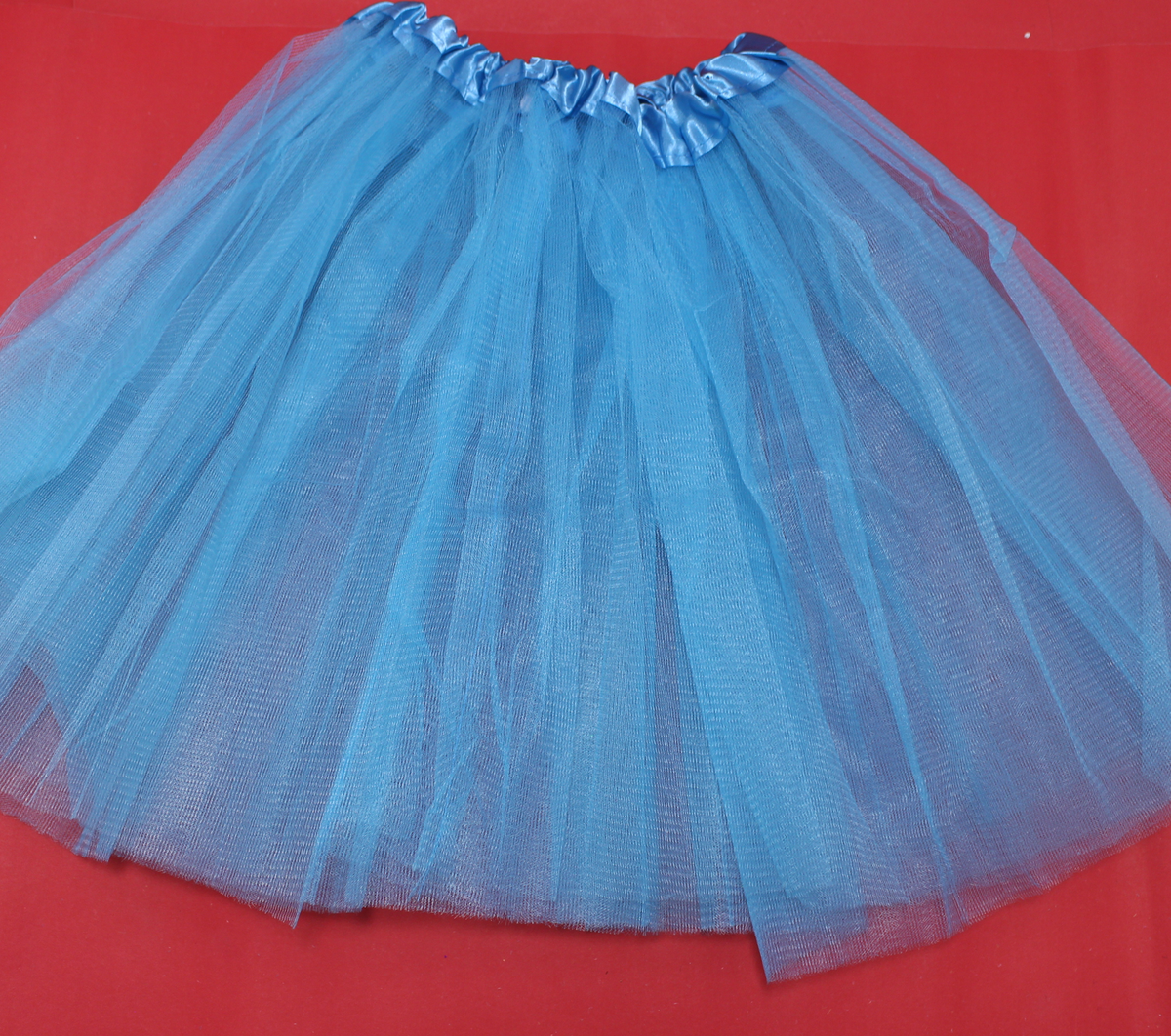 Falda Azul unicolor estilo tutu 40cm