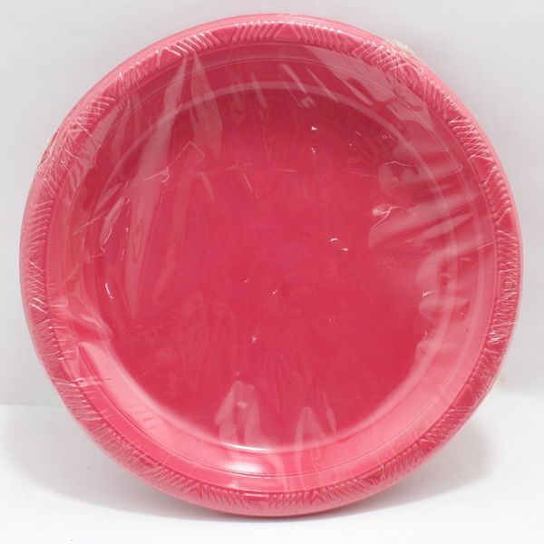 Plato party fucsia 9'' x 10 unidades