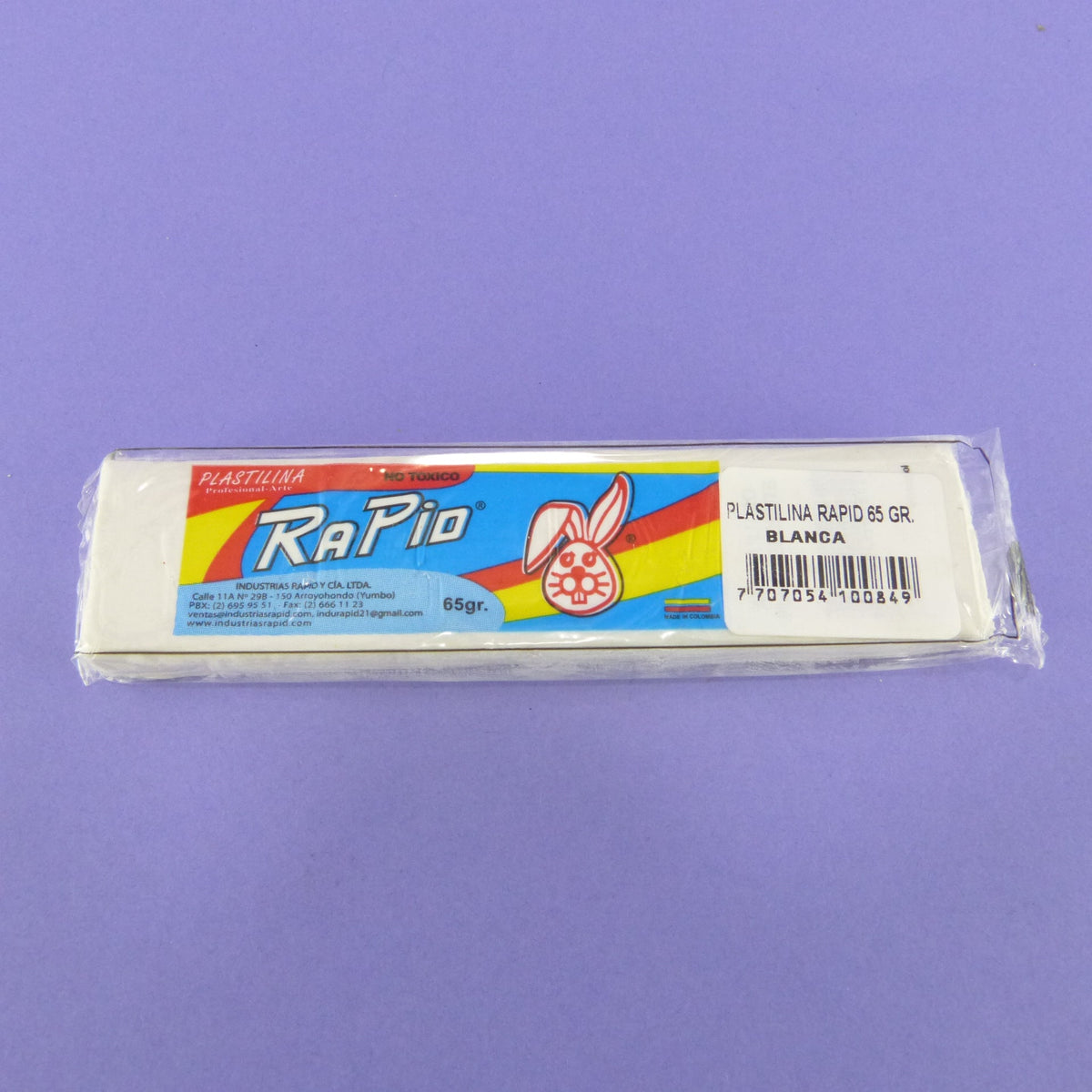Plastilina rapid 65 gr blanca