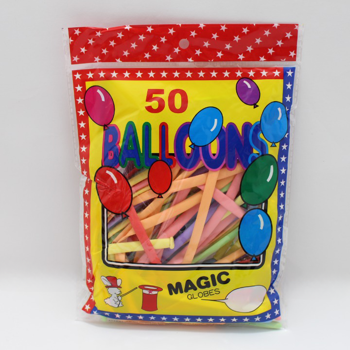 Globo mil figuras macarrón de 30cm x 50