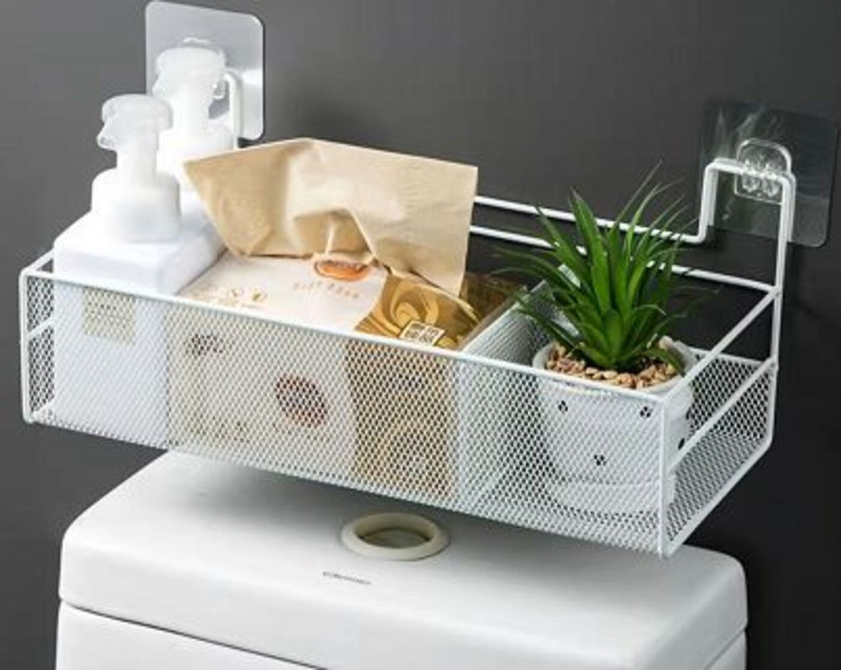Combo estante de baño + 1 repisa