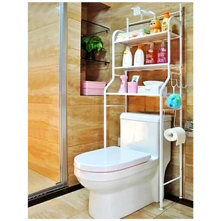 Combo estante de baño + 1 repisa