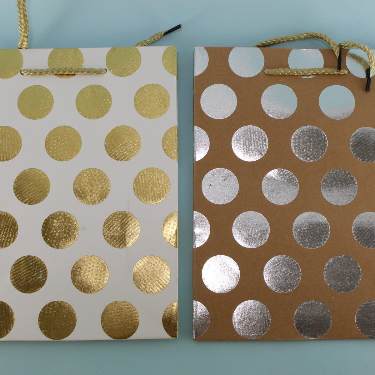 Bolsa de regalo pequeña puntos dorado