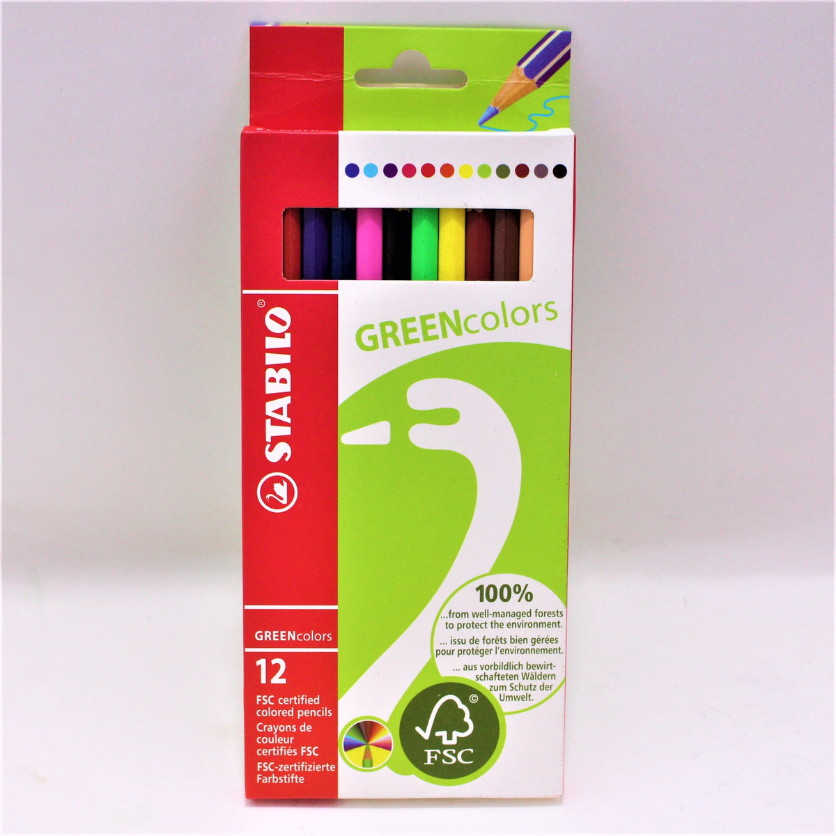 Colores green colors x 12 piezas stabil