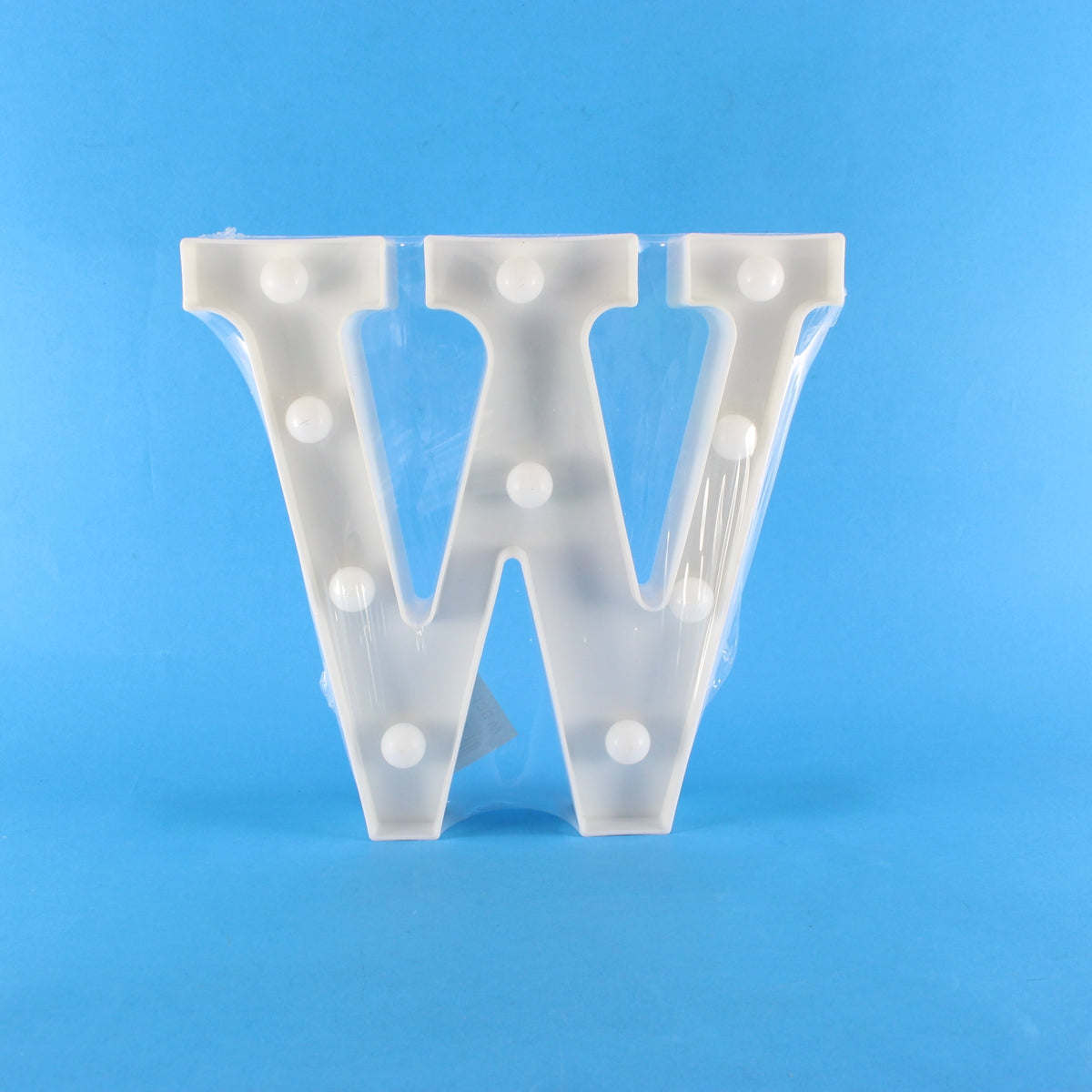 Letra Led (W) Cálida decorativa