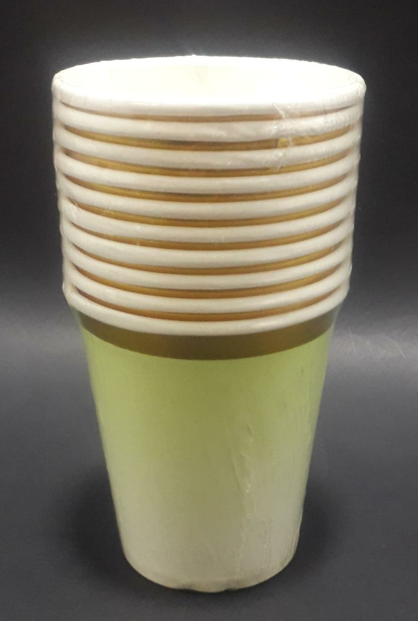 Vasos verde desvanesido x 10 und