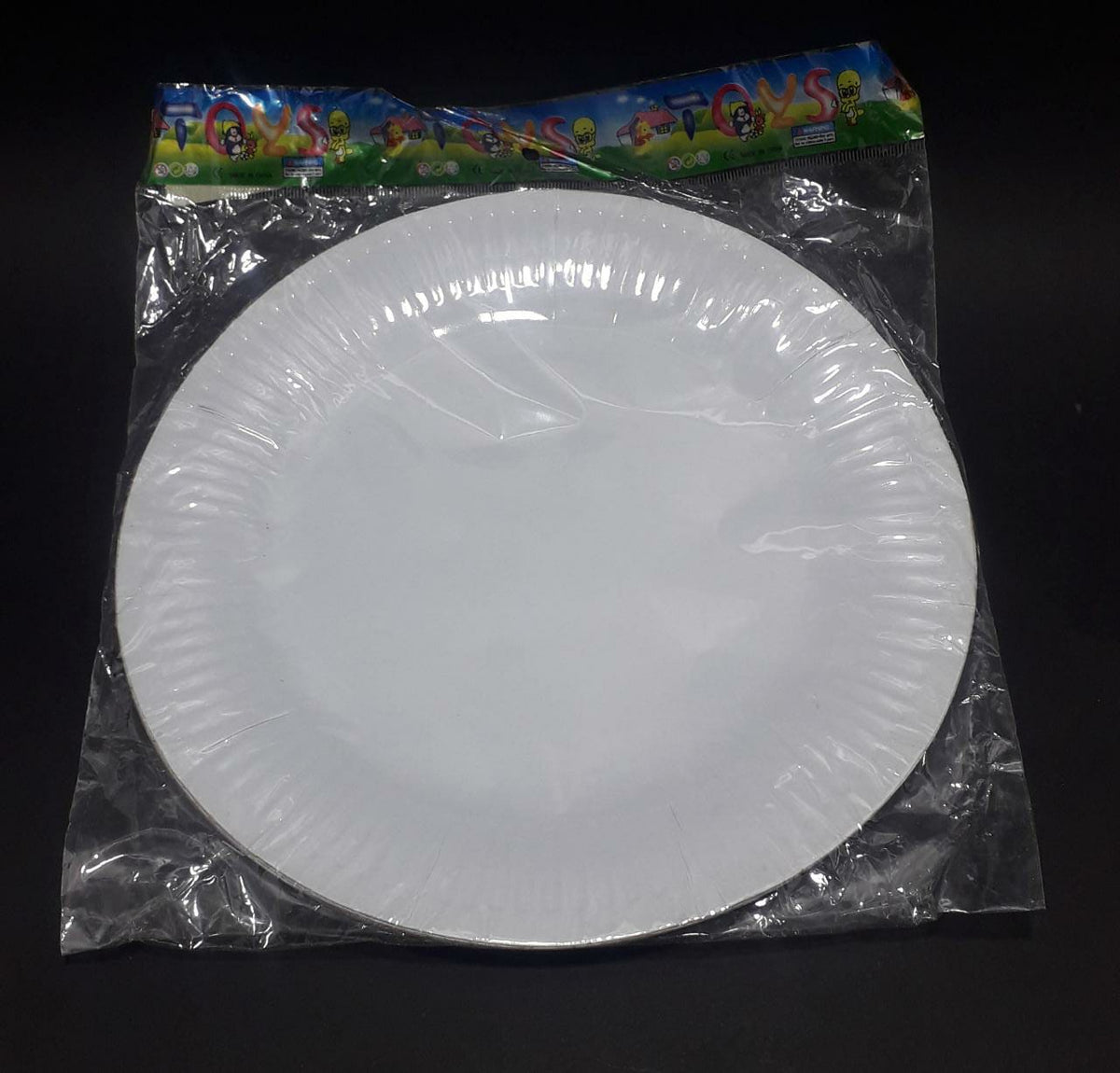 Plato blanco carton 23cm